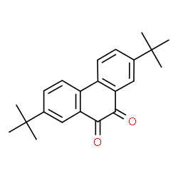 ChemSpider 2D Image | 2,7-Bis(2-methyl-2-propanyl)-9,10-phenanthrenedione | C22H24O2