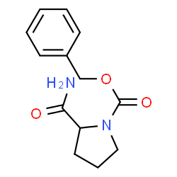 ChemSpider 2D Image | Benzyl 2-carbamoyl-1-pyrrolidinecarboxylate | C13H16N2O3