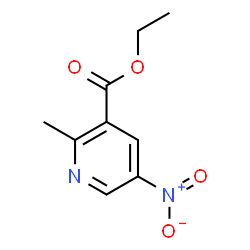 ChemSpider 2D Image | Ethyl 2-methyl-5-nitronicotinate | C9H10N2O4