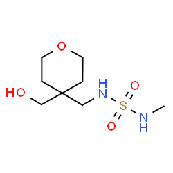 ChemSpider 2D Image | N-{[4-(Hydroxymethyl)tetrahydro-2H-pyran-4-yl]methyl}-N'-methylsulfuric diamide | C8H18N2O4S
