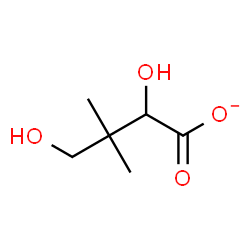 ChemSpider 2D Image | 2,4-Dihydroxy-3,3-dimethylbutanoate | C6H11O4