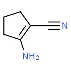 ChemSpider 2D Image | 2-Amino-1-cyclopentene-1-carbonitrile | C6H8N2