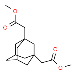 ChemSpider 2D Image | Dimethyl 1,3-adamantanediacetate | C16H24O4