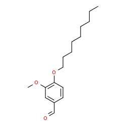 ChemSpider 2D Image | 3-Methoxy-4-(nonyloxy)benzaldehyde | C17H26O3