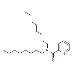 ChemSpider 2D Image | N,N-Dioctyl-2-pyridinecarboxamide | C22H38N2O