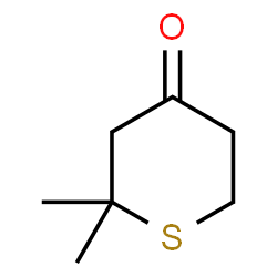 ChemSpider 2D Image | 2,2-dimethylthian-4-one | C7H12OS