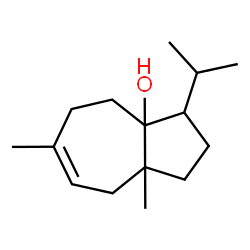 ChemSpider 2D Image | 2,3,4,5,8,8a-Hexahydro-3-isopropyl-6,8a-dimethyl-3a(1H)-azulenol | C15H26O