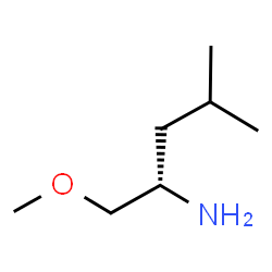 ChemSpider 2D Image | (2S)-1-Methoxy-4-methyl-2-pentanamine | C7H17NO