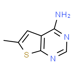 ChemSpider 2D Image | 6-Methylthieno[2,3-d]pyrimidin-4-amine | C7H7N3S