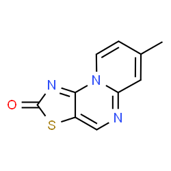 ChemSpider 2D Image | 7-Methyl-2H-pyrido[1,2-a][1,3]thiazolo[5,4-e]pyrimidin-2-one | C10H7N3OS