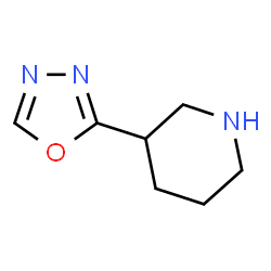 ChemSpider 2D Image | 3-(1,3,4-Oxadiazol-2-yl)piperidine | C7H11N3O