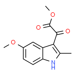 ChemSpider 2D Image | Methyl (5-methoxy-2-methyl-1H-indol-3-yl)(oxo)acetate | C13H13NO4