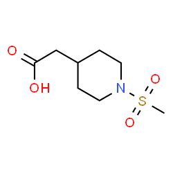 ChemSpider 2D Image | [1-(Methylsulfonyl)-4-piperidinyl]acetic acid | C8H15NO4S