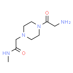 ChemSpider 2D Image | 2-(4-Glycyl-1-piperazinyl)-N-methylacetamide | C9H18N4O2