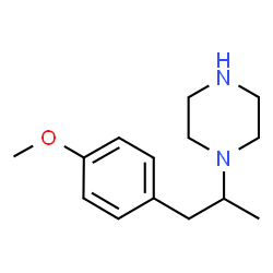 ChemSpider 2D Image | 1-[1-(4-Methoxyphenyl)-2-propanyl]piperazine | C14H22N2O