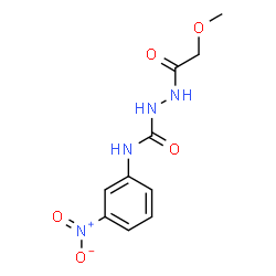 ChemSpider 2D Image | 2-(Methoxyacetyl)-N-(3-nitrophenyl)hydrazinecarboxamide | C10H12N4O5