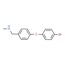 ChemSpider 2D Image | 1-[4-(4-Bromophenoxy)phenyl]-N-methylmethanamine | C14H14BrNO