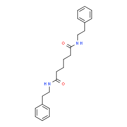 ChemSpider 2D Image | N,N'-Bis(2-phenylethyl)hexanediamide | C22H28N2O2