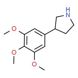 ChemSpider 2D Image | 3-(3,4,5-Trimethoxyphenyl)pyrrolidine | C13H19NO3
