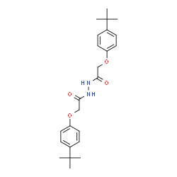 ChemSpider 2D Image | 2-[4-(2-Methyl-2-propanyl)phenoxy]-N'-{[4-(2-methyl-2-propanyl)phenoxy]acetyl}acetohydrazide | C24H32N2O4