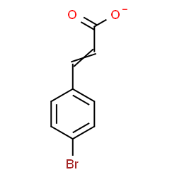 ChemSpider 2D Image | 3-(4-Bromophenyl)acrylate | C9H6BrO2