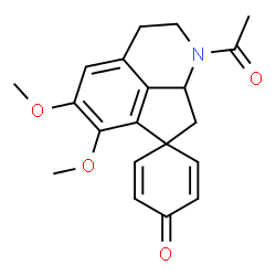 ChemSpider 2D Image | 1'-Acetyl-5',6'-dimethoxy-2',3',8',8a'-tetrahydro-1'H,4H-spiro[cyclohexa-2,5-diene-1,7'-cyclopenta[ij]isoquinolin]-4-one | C20H21NO4