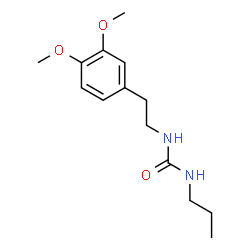 ChemSpider 2D Image | 1-[2-(3,4-Dimethoxyphenyl)ethyl]-3-propylurea | C14H22N2O3