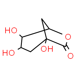 ChemSpider 2D Image | 1,3,4-Trihydroxy-6-oxabicyclo[3.2.1]octan-7-one | C7H10O5