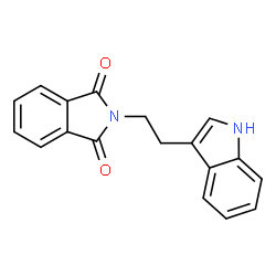 ChemSpider 2D Image | 3-(2-Phthalimidoethyl)indole | C18H14N2O2