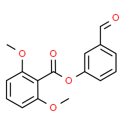 ChemSpider 2D Image | 3-Formylphenyl 2,6-dimethoxybenzoate | C16H14O5