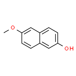 ChemSpider 2D Image | 6-Methoxy-2-naphthol | C11H10O2