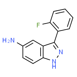 ChemSpider 2D Image | 3-(2-Fluorophenyl)-1H-indazol-5-amine | C13H10FN3