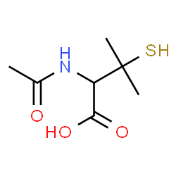 ChemSpider 2D Image | N-acetyl-D,L-penicillamine | C7H13NO3S