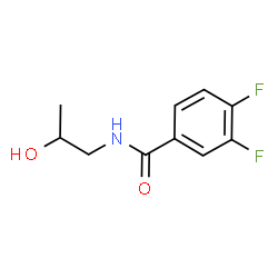 ChemSpider 2D Image | 3,4-Difluoro-N-(2-hydroxypropyl)benzamide | C10H11F2NO2