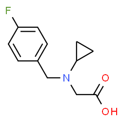 ChemSpider 2D Image | N-Cyclopropyl-N-(4-fluorobenzyl)glycine | C12H14FNO2