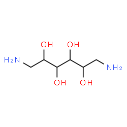 ChemSpider 2D Image | 1,6-Diamino-1,6-dideoxyhexitol | C6H16N2O4