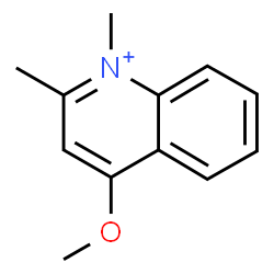 ChemSpider 2D Image | 4-Methoxy-1,2-dimethylquinolinium | C12H14NO