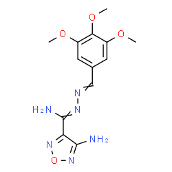 ChemSpider 2D Image | 4-Amino-N'-(3,4,5-trimethoxybenzylidene)-1,2,5-oxadiazole-3-carbohydrazonamide | C13H16N6O4