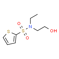 ChemSpider 2D Image | N-Ethyl-N-(2-hydroxyethyl)-2-thiophenesulfonamide | C8H13NO3S2