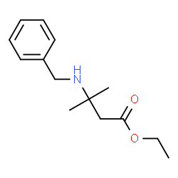 ChemSpider 2D Image | Ethyl 3-(benzylamino)-3-methylbutanoate | C14H21NO2