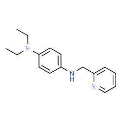 ChemSpider 2D Image | N,N-Diethyl-N'-(2-pyridinylmethyl)-1,4-benzenediamine | C16H21N3