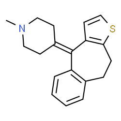 ChemSpider 2D Image | Pizotifen | C19H21NS
