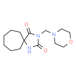 ChemSpider 2D Image | 3-(Morpholinomethyl)-1,3-diazaspiro[4.6]undecane-2,4-dione | C14H23N3O3