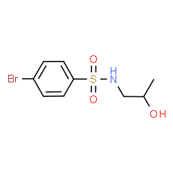 ChemSpider 2D Image | 4-Bromo-N-(2-hydroxypropyl)benzenesulfonamide | C9H12BrNO3S