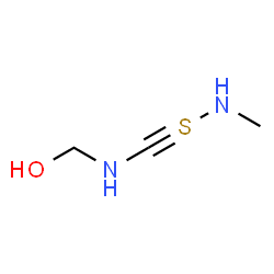 ChemSpider 2D Image | ({[(Methylamino)-lambda~4~-sulfanylidyne]methyl}amino)methanol | C3H8N2OS