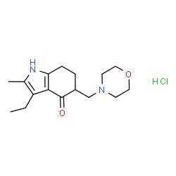 ChemSpider 2D Image | Molindone Hydrochloride | C16H25ClN2O2
