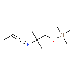 ChemSpider 2D Image | 2-Methyl-N-{2-methyl-1-[(trimethylsilyl)oxy]-2-propanyl}-1-propen-1-imine | C11H23NOSi