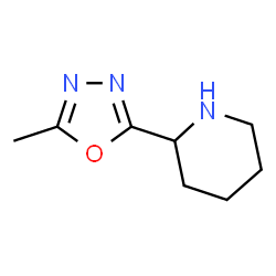 ChemSpider 2D Image | 2-(5-Methyl-1,3,4-oxadiazol-2-yl)piperidine | C8H13N3O