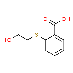 ChemSpider 2D Image | 2-[(2-hydroxyethyl)thio]benzoic acid | C9H10O3S
