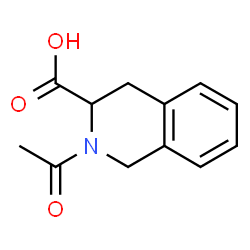 ChemSpider 2D Image | 2-ACETYL-1,2,3,4-TETRAHYDRO-3-ISOQUINOLINECARBOXYLIC ACID | C12H13NO3